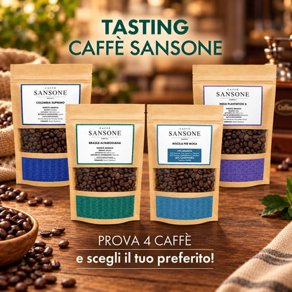 Tasting Box Caffè Sansone - 4 Origini Specialty da 130g | Degustazione Caffè